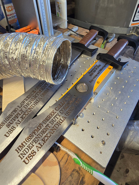 Personalize Spartan Sword! Custom laser-engraved blade.