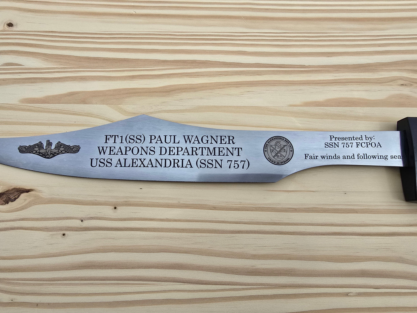 Personalize Spartan Sword! Custom laser-engraved blade.