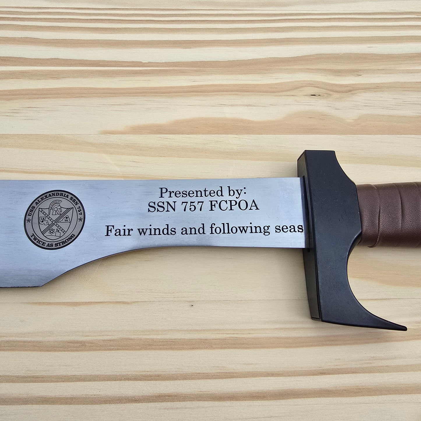 Personalize Spartan Sword! Custom laser-engraved blade.