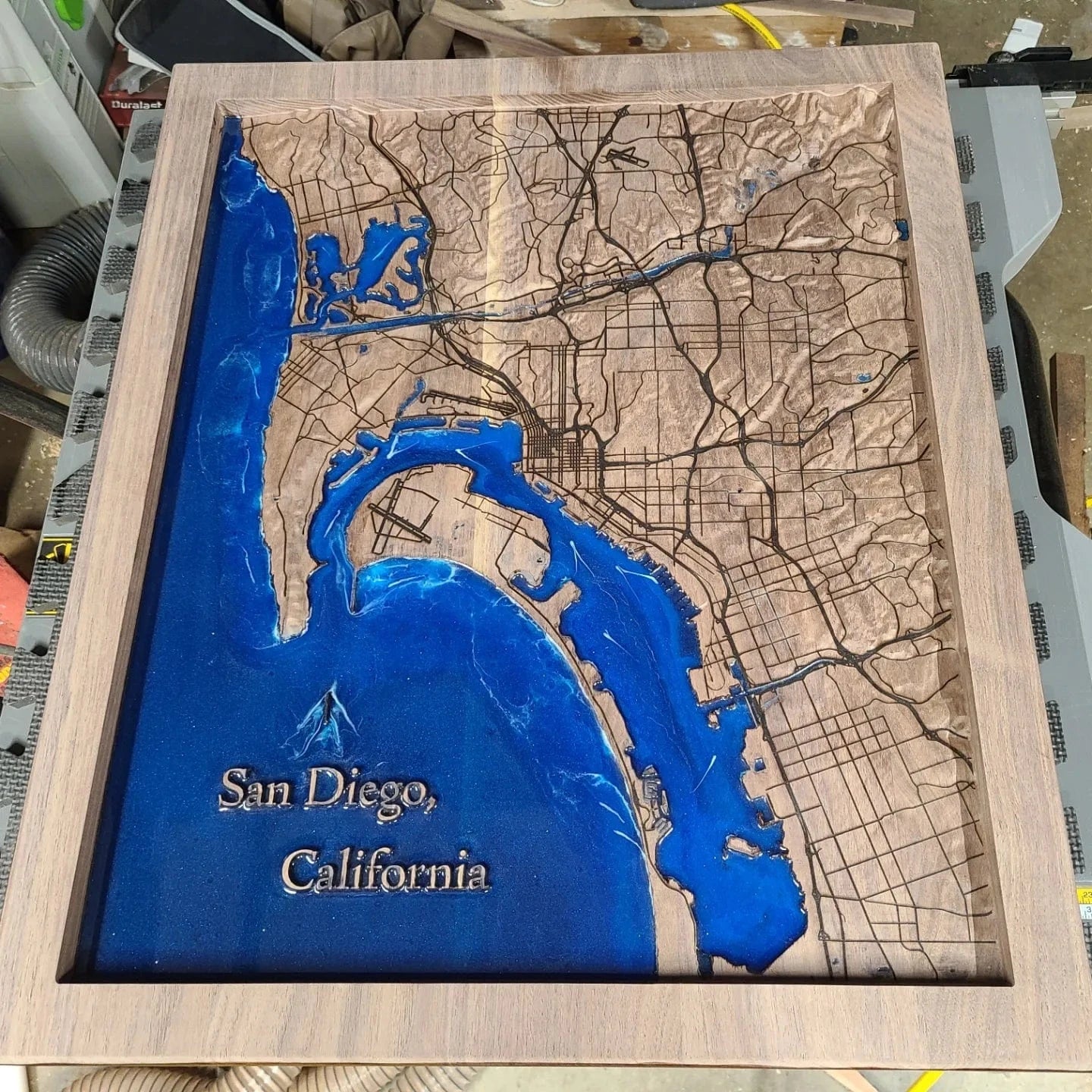 Custom Typography Wall Art. 21"W x 25"H x, 1 1/8", Walnut